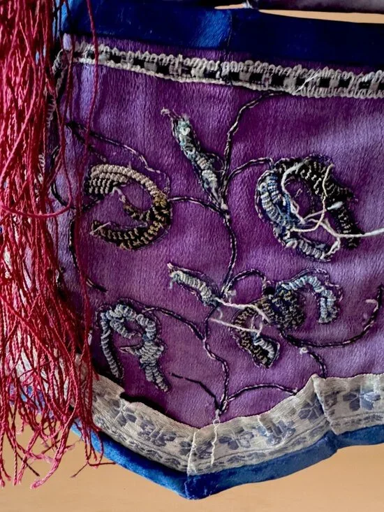 Antique Chinese Child’s Embroidered Tiger Hat Protective Festival Cap - Picture 14 of 16